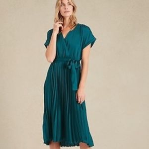 Loft Pleated Midi Dress